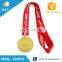Customer logo cheap custom gold plated metal medal produce