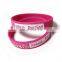 New party favor printed silicone wristband with custom design logo