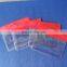 Red Head Soft Plastic Clear id Card Name Badge Holder Horizontal Size at 10*8.3cm