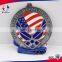 Thanksgiving Day Half Marathon Medal with Maple leaves Cut-out