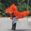 plastic material small artificial maple tree with steel structure