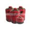 China camping butane gas cartridge 230 and threaded valves
