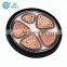 YJV Cable Copper Conductor XLPE Insulated PVC Sheathed 4 Core Armoured Cable 120MM Power Cable for Construction