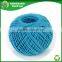 Yarn buying agent of 2ply blue color recycled cotton twine ball HB272China