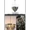 Postmodern K9 Copper Crystal Chandelier Simple Creative Livingroom For Pendant Light