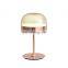 New Design Nordic Glass Shade Transparent Color LED Table Lamp Decorative Indoor Table Lamp