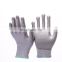 18 Gauge HPPE Liner PU Palm Coated ANSI Cut Level 3 Work Gloves Slip Resistant Anti Cut Safety Gloves For Construction