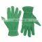 HANDLANDY Breathable Green Cowhide Leather Gardening Gloves Women Yard Work Gloves With Reinforce Palm