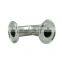Best Selling full size ISO standard stainless steel Sanitary pipe fitting t type 3 way tri clamp tee