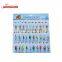 Factory Price 30Pcs Trout Metal Spoon Fishing Lure Assorted Spinner Baits Spoon Spinnerbait Card Set
