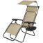 Outdoor Lounge chair Adjustable Folding Zero Gravity Recliner Chair Camping Lounge