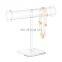 Hot Popular High Quality Necklace Rack Clear Acrylic T-Bar Bracelet Display