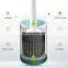 TPR toilet brush silicone toilet cleaning brush with quick drying holder for wall mounted floor standing toilet brush