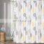Floral shower curtains bathroom waterproof peva shower curtain