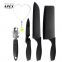 Black Stainless Steel Knife Set Vegetable Kitchen Knife Set Black Stainless Steel Kitchen Knife Set