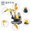 Hengwang HW10 Earth-Moving Machinery 8.6kW Escavatore Hydraulic Mini Excavator Machine In Stock