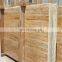 Premium High Quality Outdoor And Indoor Construction Projects Gold Yellow Travertine Vein Cut Slab Made in Turkey CEM-SLB-05-02