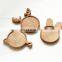 Creative Good Quality Bamboo Antler Shaped Serving Plate Tray Christmas Snack Food Elk Decorative Tray