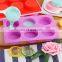 6 cup steamed cake mold Colorful DIY dessert Western baking silicon cake mold Kitchen baking food grade silicone cake pan