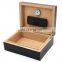 Custom high gloss finished wholesale modern okoume solid  fancy humidor cigar wooden luxury cigar humidor