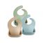 Soft Adjustable Baby Silicone Feeding Set Bubs Custom Logo Baby Bibs