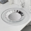 Cheap Wholesale Silver Beaded Plastic Charger Plate For Wedding Table Decoration