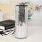 Silver Plated Glass Cylinder Vases Thick Tall Crackle Glass Vase For Home Wedding Decoration