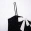 Robe courte en camisole sans manches de conception en arc fran?ais pour tenue formelle
