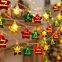 Multi-Mode LED Christmas Garlands - 10m 80LED, Battery-Powered for Xmas Tree & Party