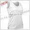 custom wholease plain sleeveless women's running singlet for Gym