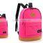 fashion canvas backpack for students leisure shoulder bag with 1pc/opp bag