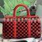 hot sale fahion different colors grid handbags 2015