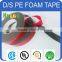 double sided PE foam tape