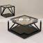 Modern design black coffee end table