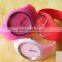2015 Hot Japan Quartz Movt Alloy Case Colorful Silicon Watch