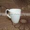 Beautiful heart embossed white porcelain luxury coffee cups