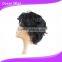 Wholesale stock virgin curly remy brazilian hair short lace full wigs
