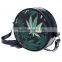 New Design 3D Print Round Small Leather Single Shoulder Bag