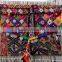 Multicolor handmade banjara bags with coins and pompom tassels kutch bags
