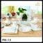 75pcs square shape bone china dinner set with decal