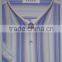 Bright color short sleeve stripes spreas collar mens dress shirt