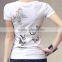Simple Style Young Lady Custom Private Lable Sublimation T Shirt Wholesale Price China