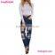 Women Sexy Blue Fashion Jeans Pants Making Factory