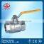 China Professional Manufacturer Of 1PC/2PC/3PC WOG sanitary stainless steel screwed ball valve