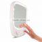 Touch Sensor led magnifying makeup mirror with suction cups for men's bathroom using