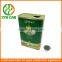 Customized different sizes food grade cooking oil tin can