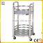 flambe trolley service wine stainless steel liquor trolley for hotel air restaurant saloon bar