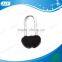 AJF New Arrival Only Manufacturer Long Hook Colored Aluminium Double Heart Hanging Love Wedding Lock