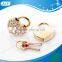 New brand mini gold lock for bracelets pendant with rhinestones