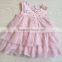 haigh quality ruffle baby girl party dress baby pink collar cake dress dress baby tutu dress